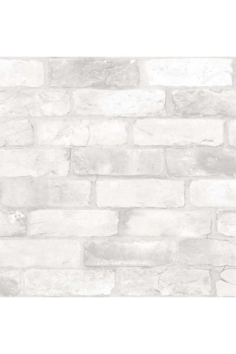 Loft White Brick Peel & Stick Wallpaper