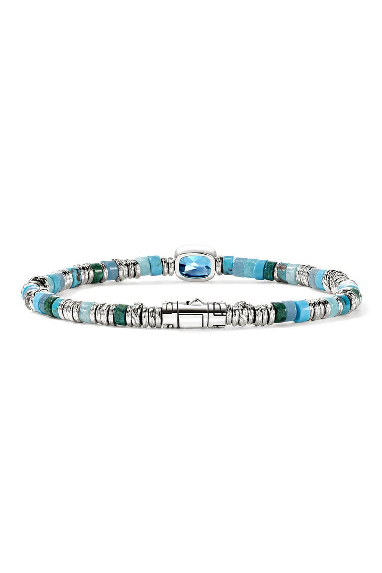 Heishi Bracelet, Alternate, color, SWISS BLUE TOPAZ