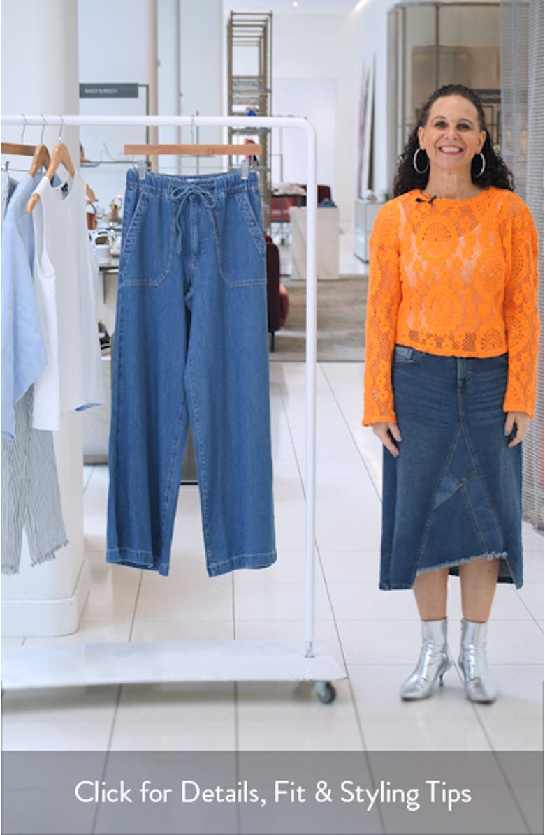 Rumi Wide Leg Drawstring Jeans, sales video thumbnail
