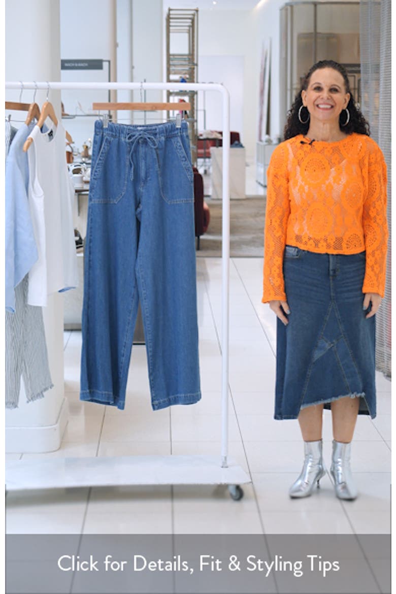 Rumi Wide Leg Drawstring Jeans video