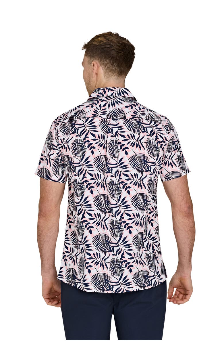 Raging Bull Short Sleeve Large Fern Shirt, Alternate, color, Navy