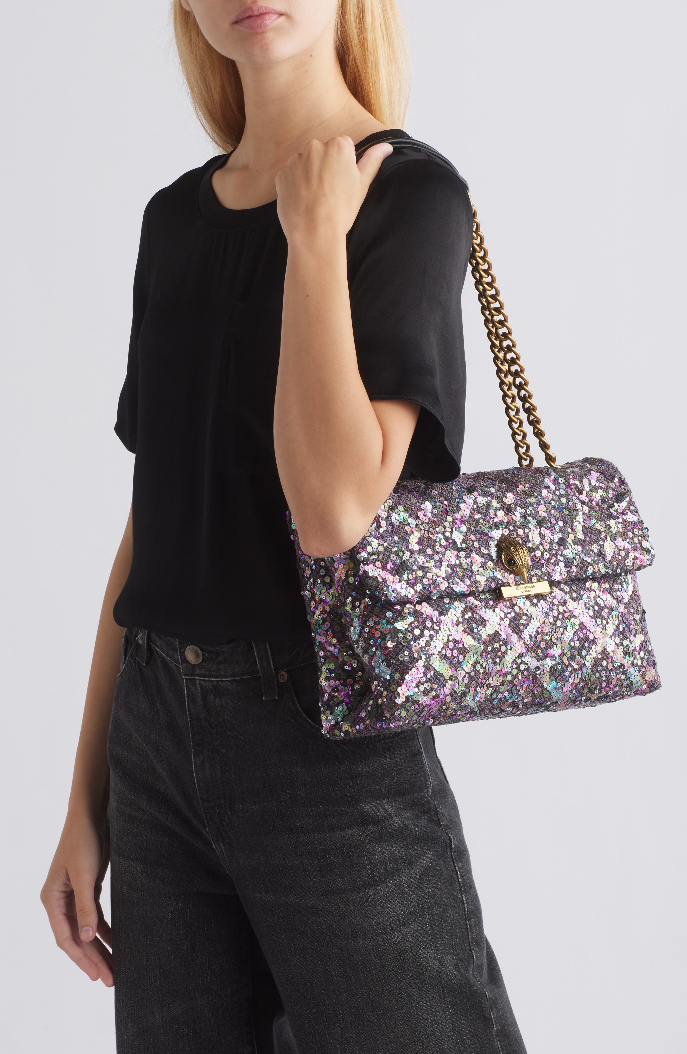 Kurt Geiger London Large Kensington Convertible Shoulder Bag (Women ...