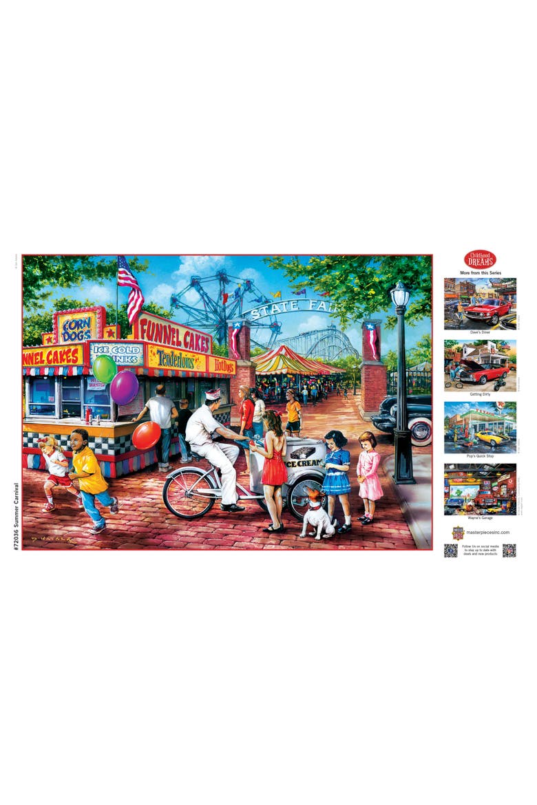 Summer Carnival 1000 Piece Jigsaw Puzzle, Alternate, color, Multicolor