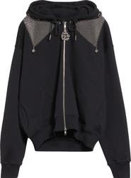 Chopova Lowena Titan Chain Mail Full Zip Fleece Hoodie