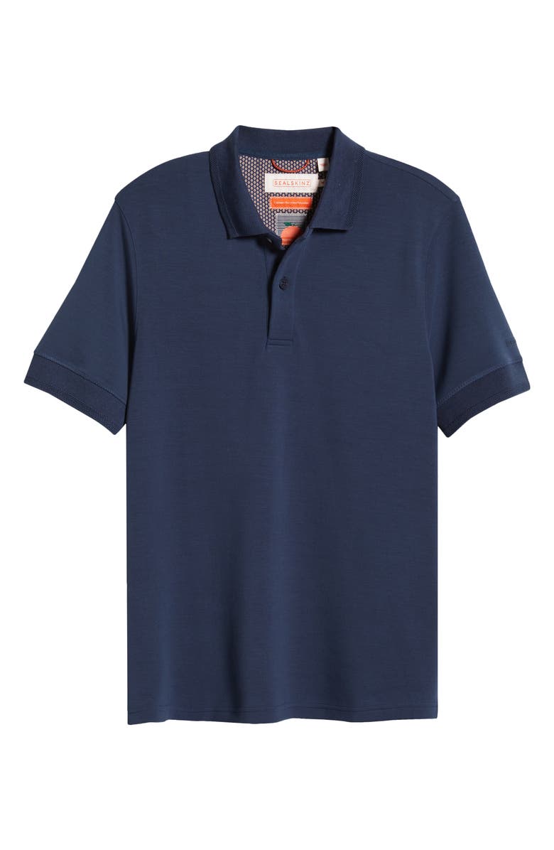 Sealskinz Toftrees Polo Shirt, Alternate, color, Navy