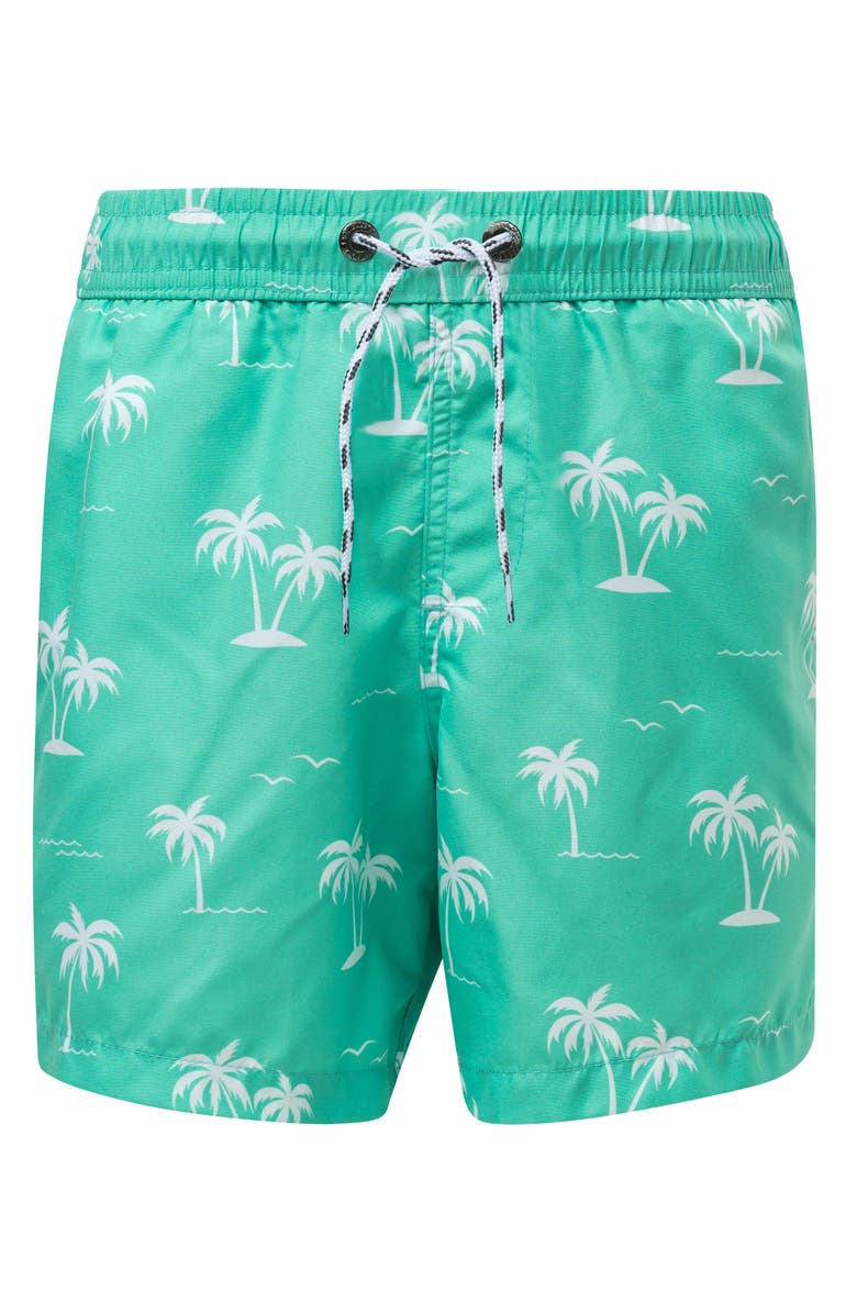 Snapper Rock Morada Palm Swim Trunks, Main, color, 