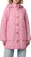 Bernardo Diamond Quilted Hooded Liner Jacket
