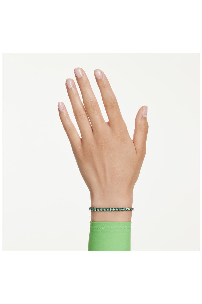 Matrix Tennis Bracelet, Alternate, color, GREEN