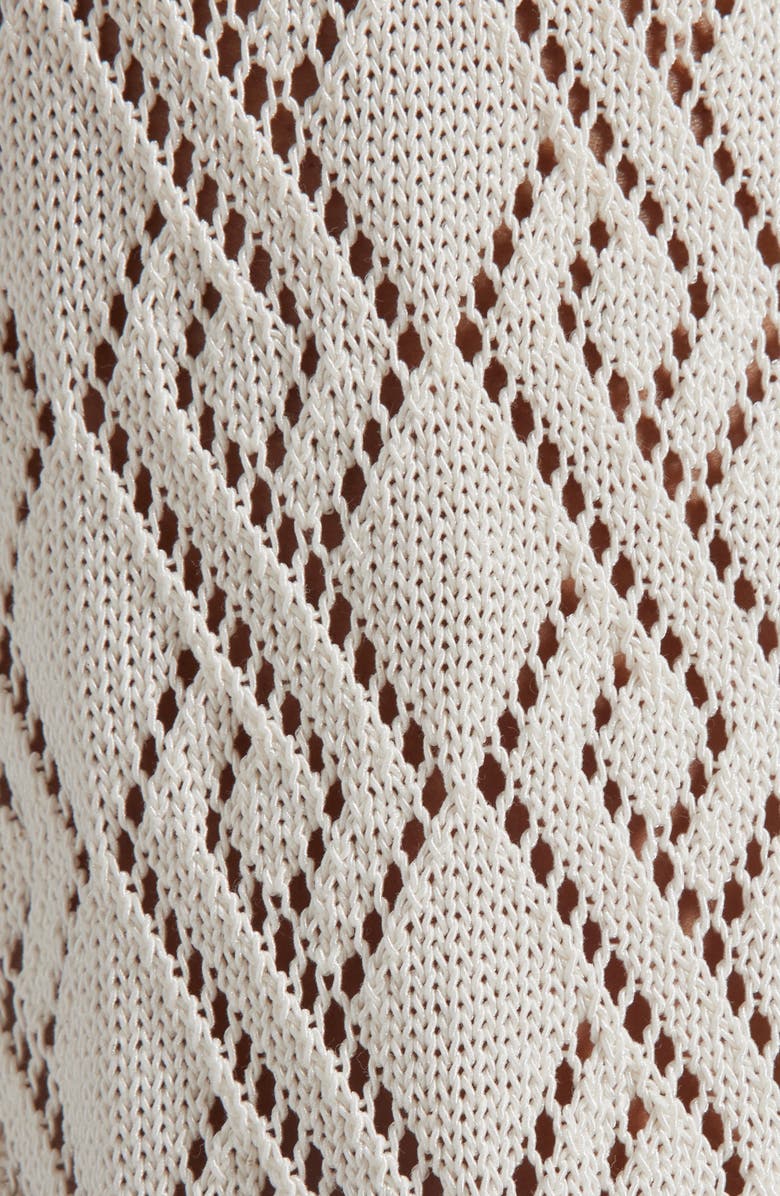 Golden Goose Open Stitch Wide Leg Pants, Alternate, color, Ecru