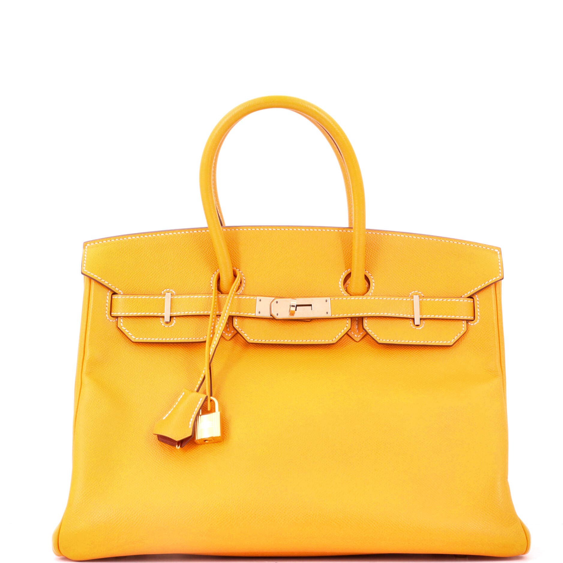 Candy Birkin Bag Epsom 35, Main, color, Yellow