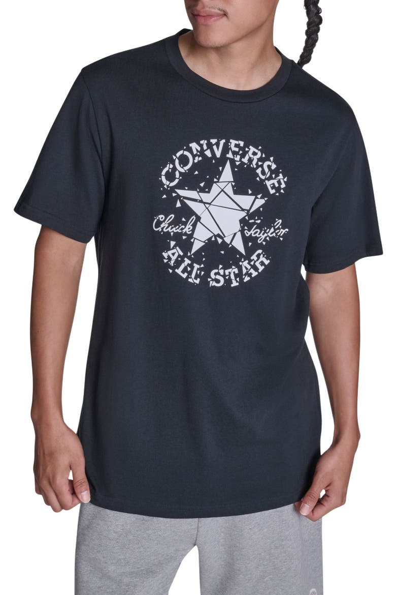 Broken Glass T-Shirt, Main, color, CONVERSE BLACK