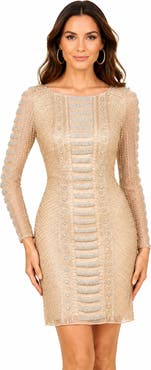 LARA New York Beaded Faux-Wrap V-Neck Bridal Gown
