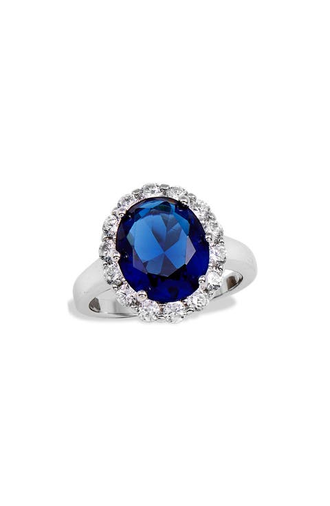 Diana Cubic Zirconia Halo Ring