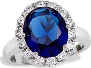 SAVVY CIE JEWELS Diana Cubic Zirconia Halo Ring