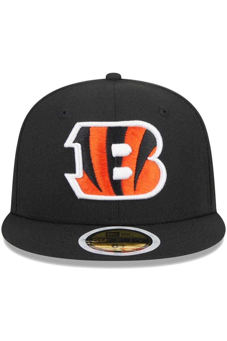 Youth New Era Black Cincinnati Bengals  Main 59FIFTY Fitted Hat, Alternate, color, Black