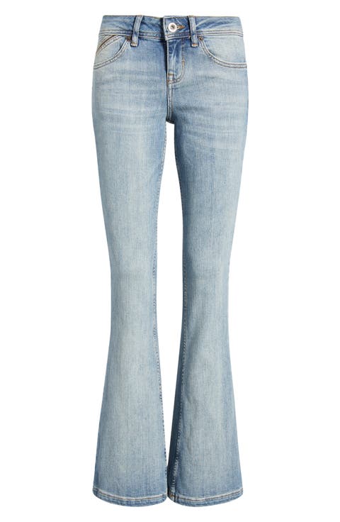 Brooke Low Rise Flare Jeans (Light Vintage)