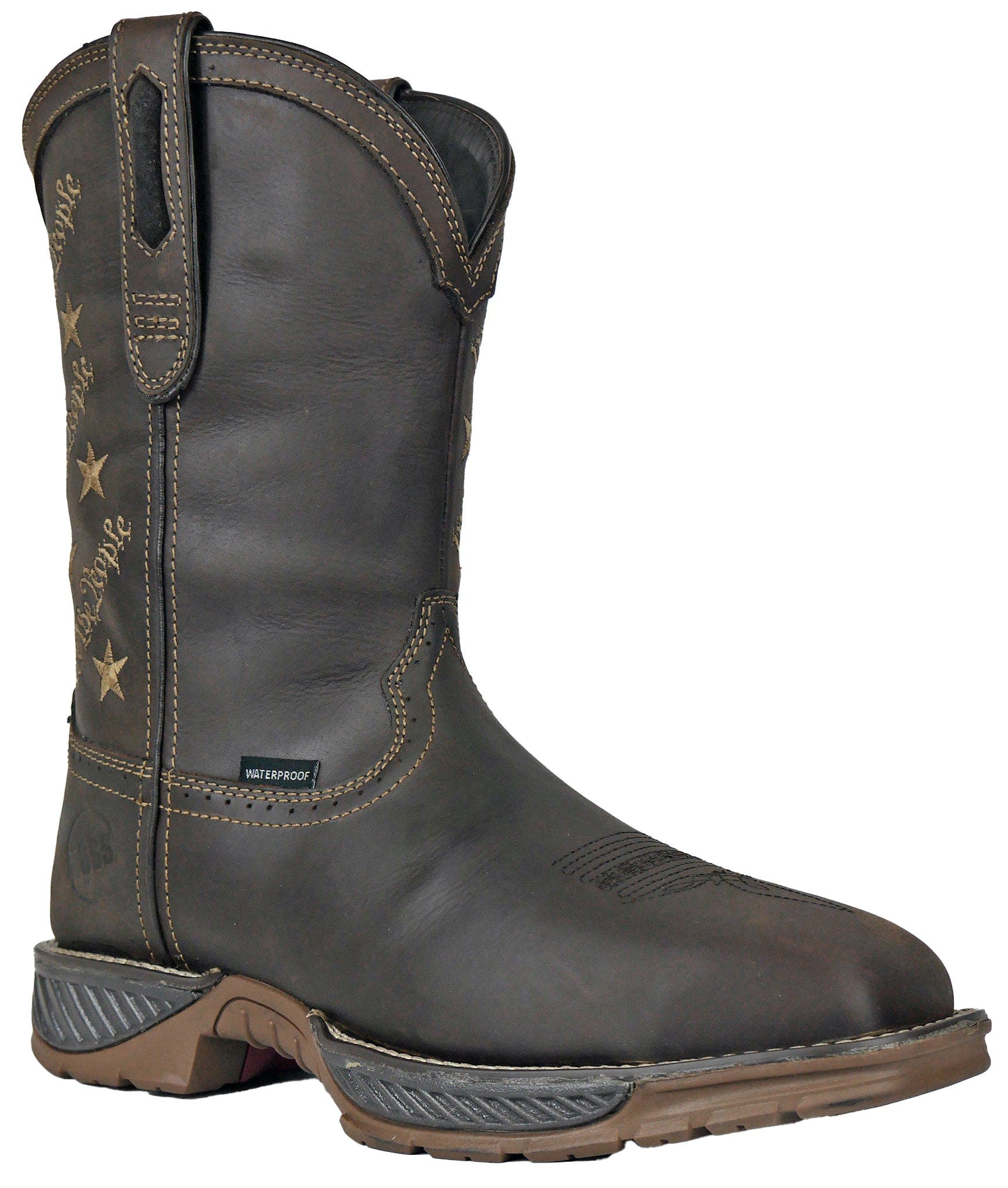 Hoss Boot Company HOSS We The People Composite Toe Western Work Boot, Main, color, Brown