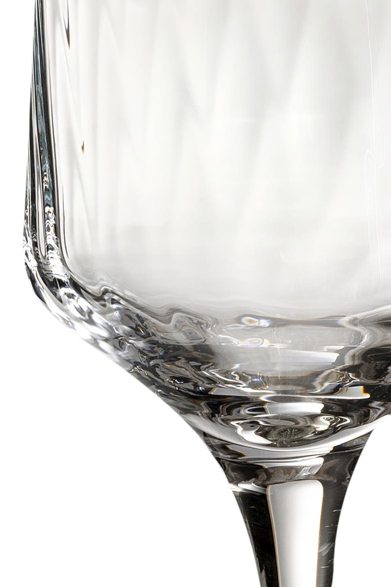Poznan Optical Glass Champagne Flute 6 oz Transparent Set of 6, Alternate, color, Clear