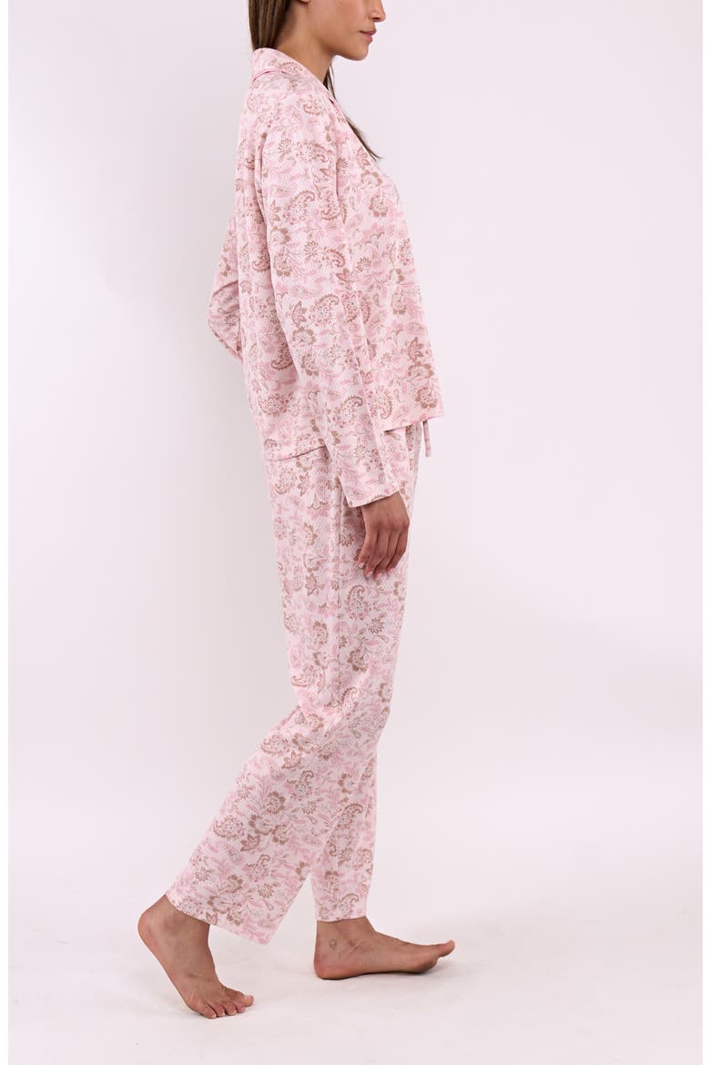 Thermal Knit Pajamas, Alternate, color, PINK