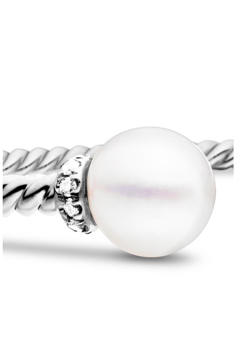 Solari Pearl Bracelet with Diamonds in 18K Gold, Alternate, color, WHITE GOLD/ DIAMOND/ PEARL