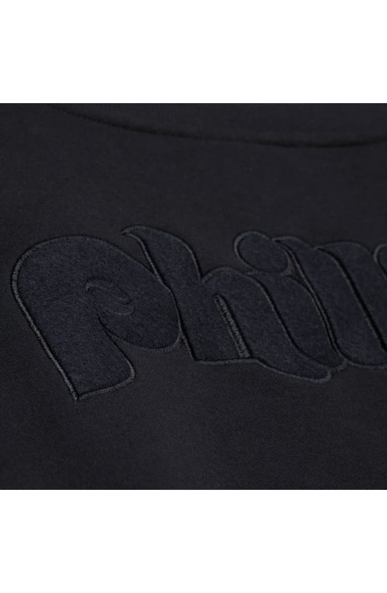 Mitchell & Ness Men's Mitchell & Ness  Black Philadelphia Phillies Phantom Fleece Crewneck Sweatshirt, Alternate, color, Black