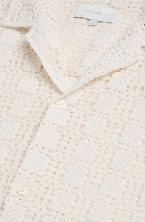 Auto-reply™ Alex Raschel Square Knit Camp Shirt