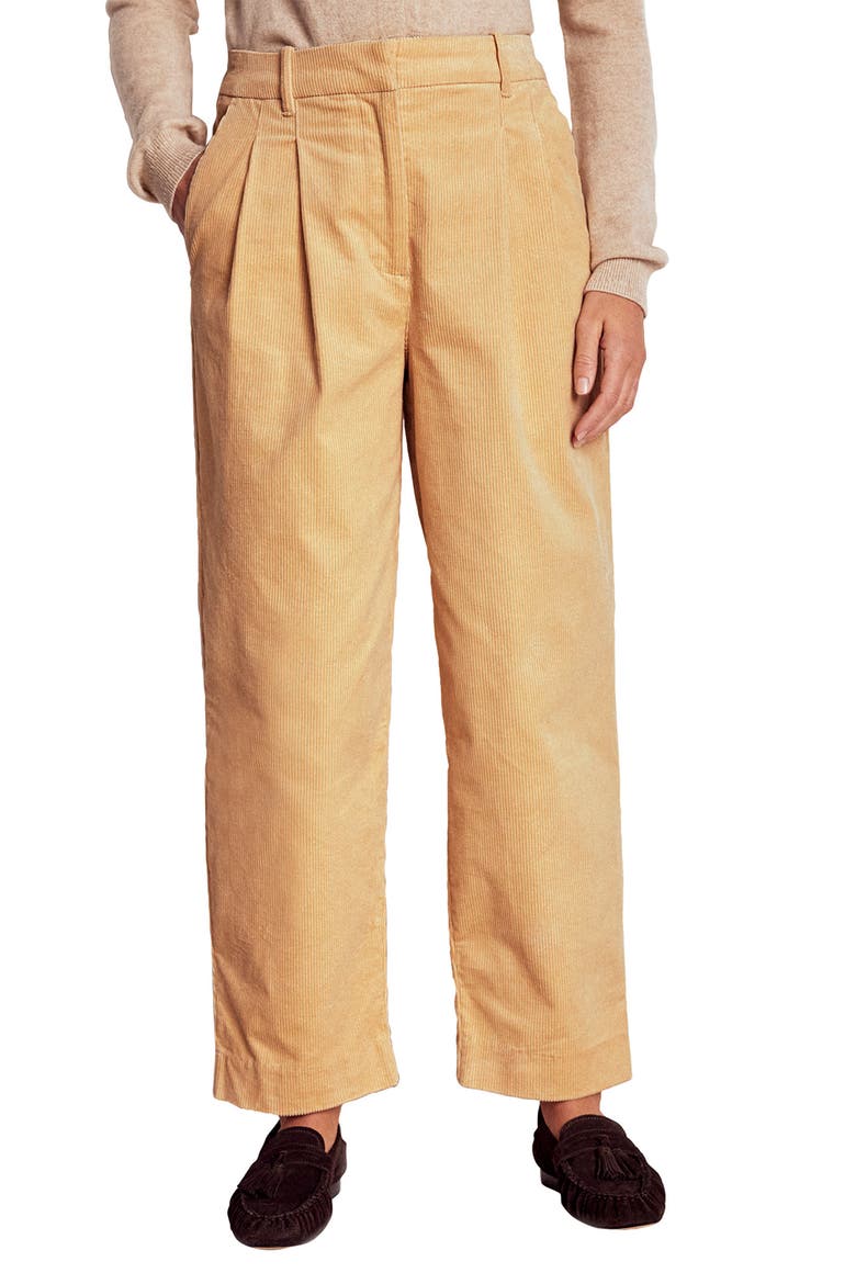 Bloomsbury Straight Leg Corduroy Pants, Main, color, STONE