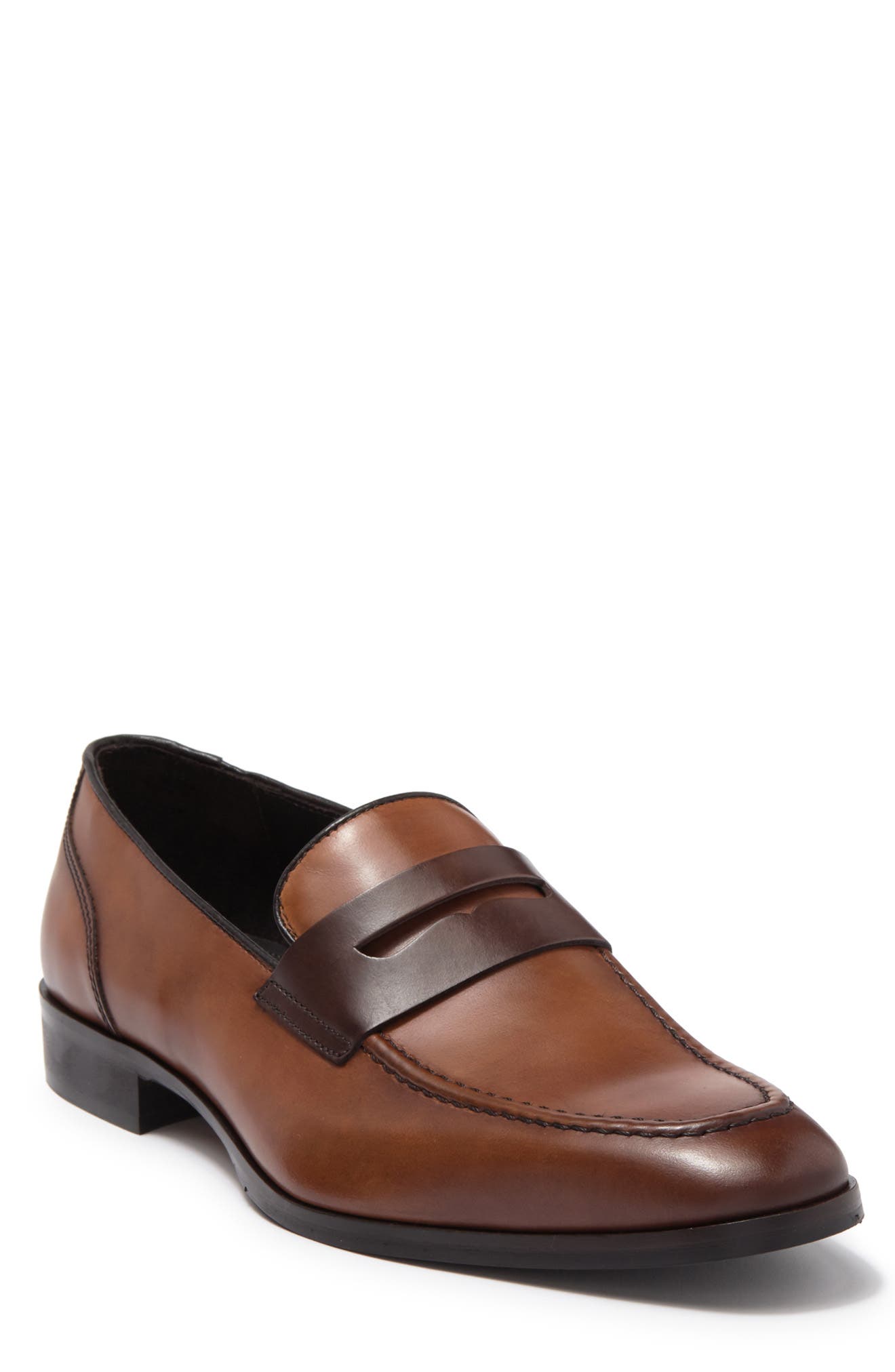 Bruno Magli Cassiano Leather Penny Loafer, Main, color, 