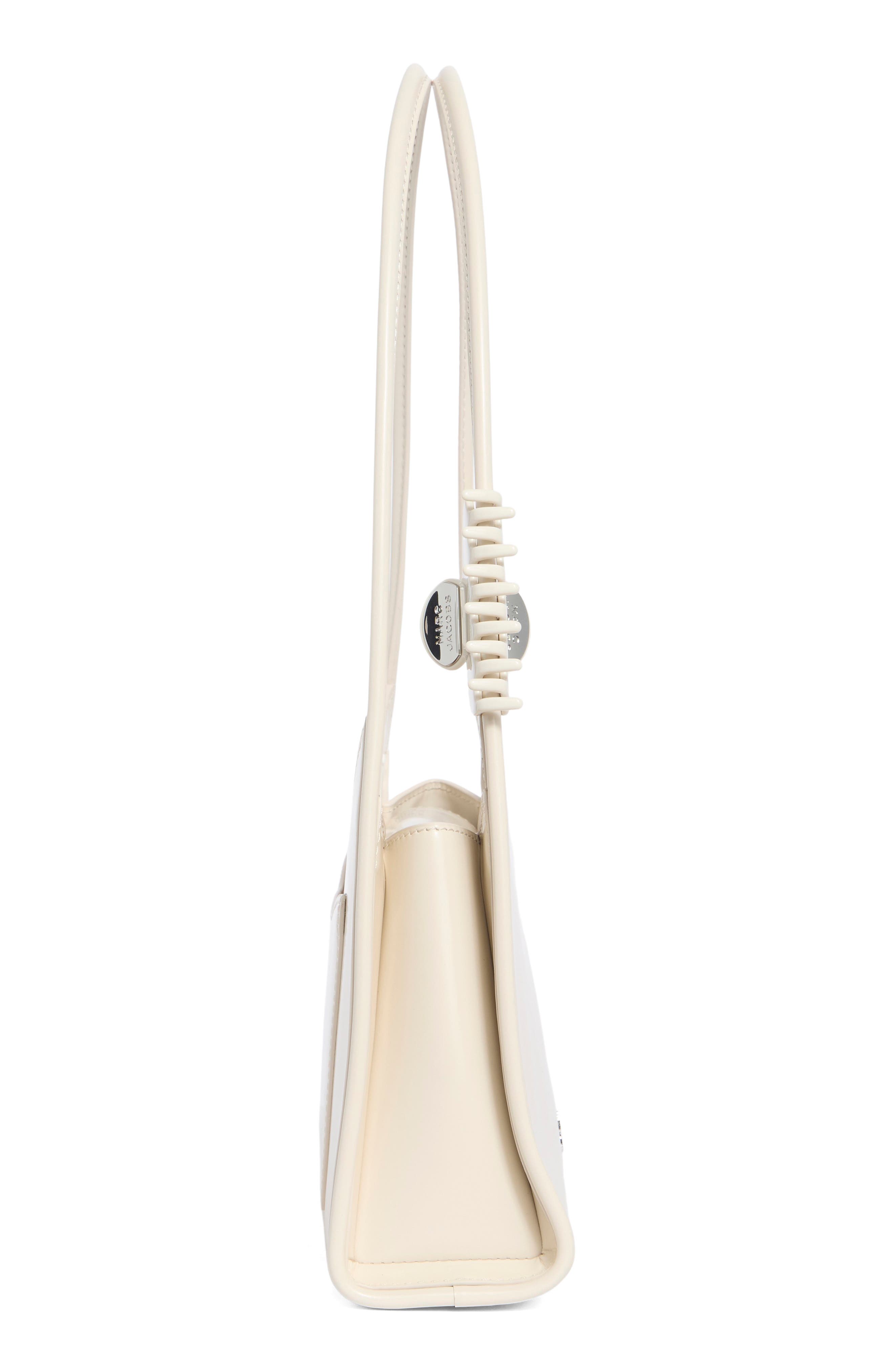 The Claw Clip Shoulder Bag, Alternate, color, COTTON WHITE
