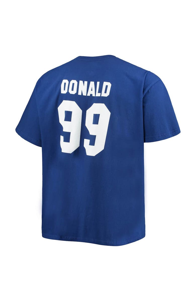 FANATICS Men's Fanatics Branded Aaron Donald Royal Los Angeles Rams Big & Tall Player Name & Number T-Shirt, Alternate, color, 