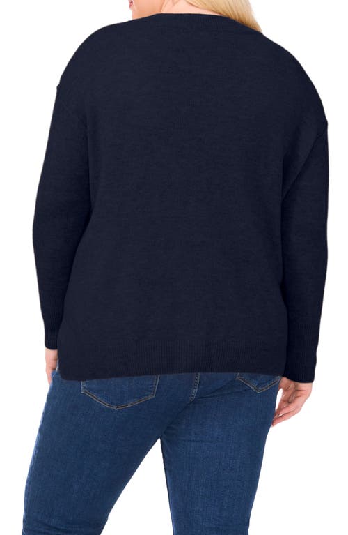 Vince Camuto Star Crewneck Sweater In Multi