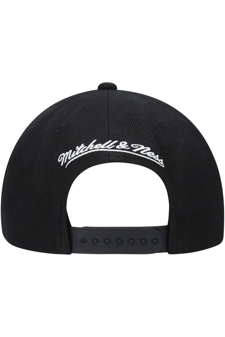 Men's Mitchell & Ness Black Los Angeles Lakers Area Code Snapback Hat, Alternate, color, Black