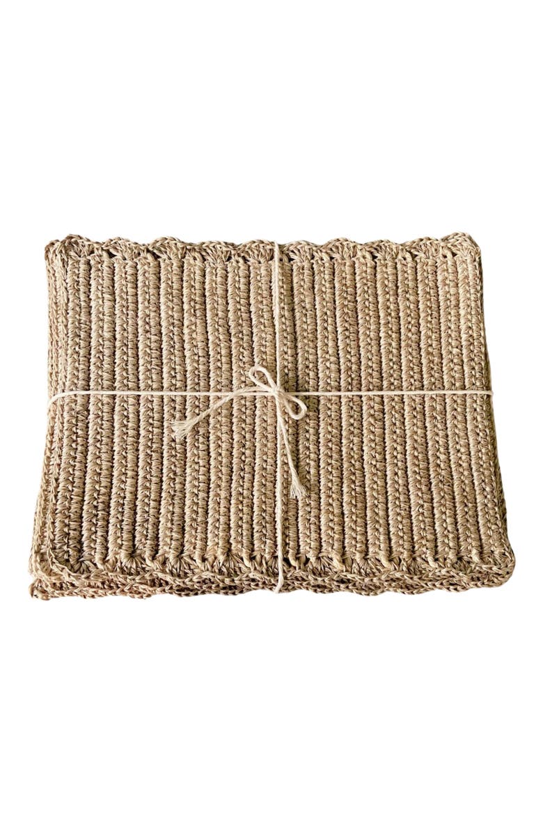 Tallo de Olivo Fique Woven Placemat Set of 4, Main, color, Natural