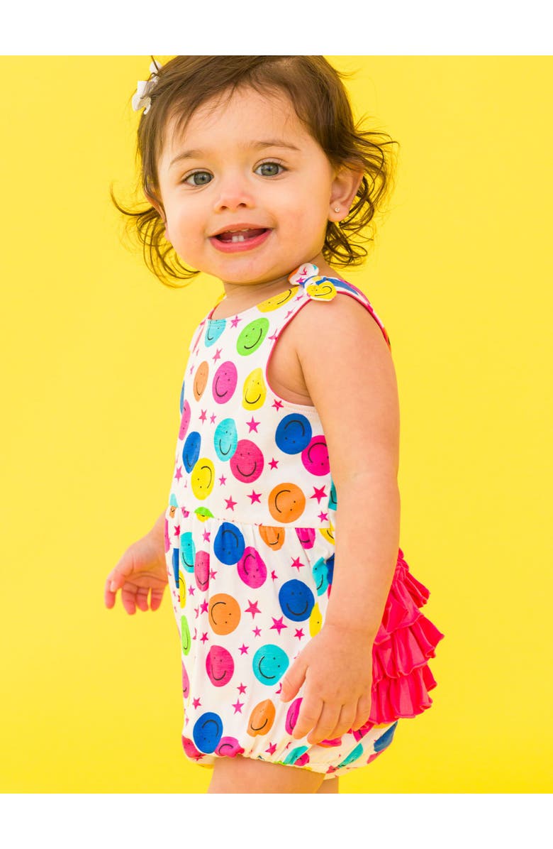 RuffleButts Baby/Toddler Knit Tie Shoulder Bubble Romper, Alternate, color,