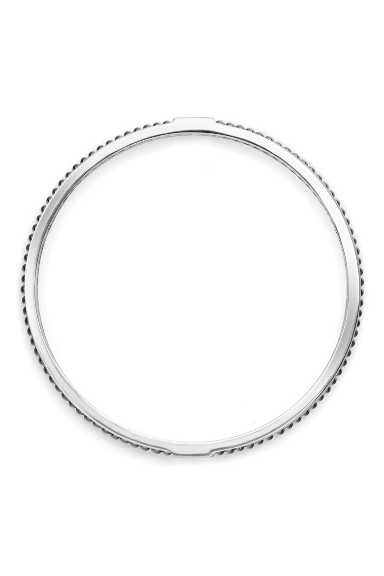 Caviar Icon Beaded Bangle Bracelet, Alternate, color, SILVER/ HEMATITE