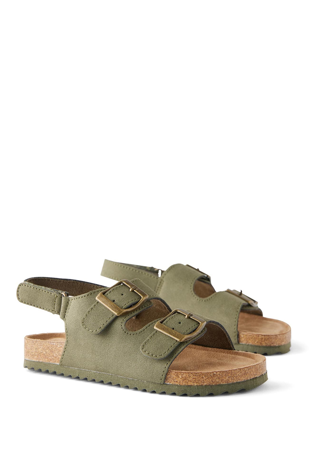 Kids Double Buckle Sandal, Alternate, color, Khaki Green