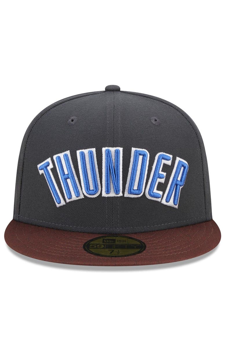 New Era Men's New Era  Gray Oklahoma City Thunder 2022/23 City Edition Official 59FIFTY Fitted Hat, Alternate, color, 