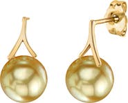 The Pearl Source Golden Pearl Lindsey Earrings