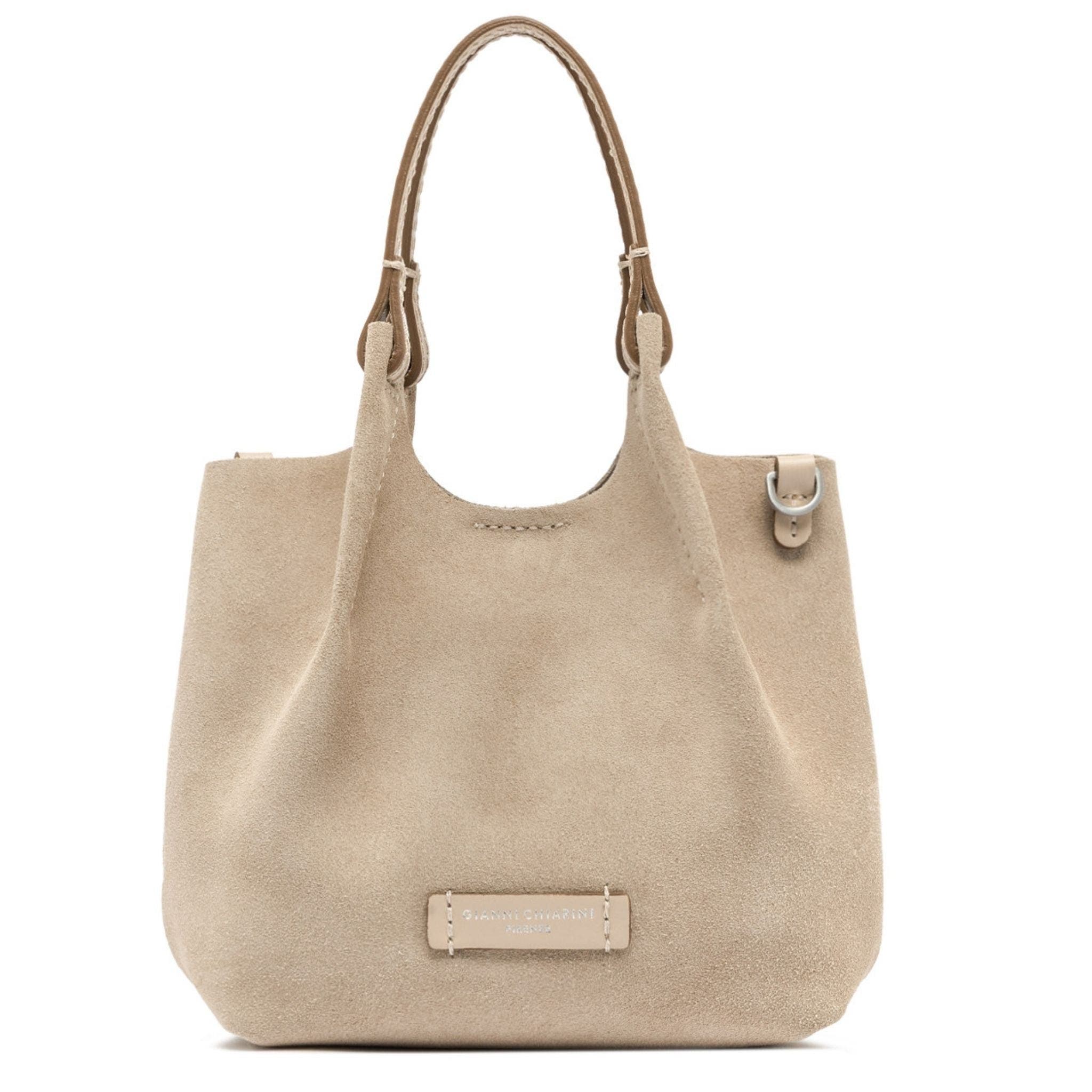 Dua Leather Mini Hobo Bag, Alternate, color, nude
