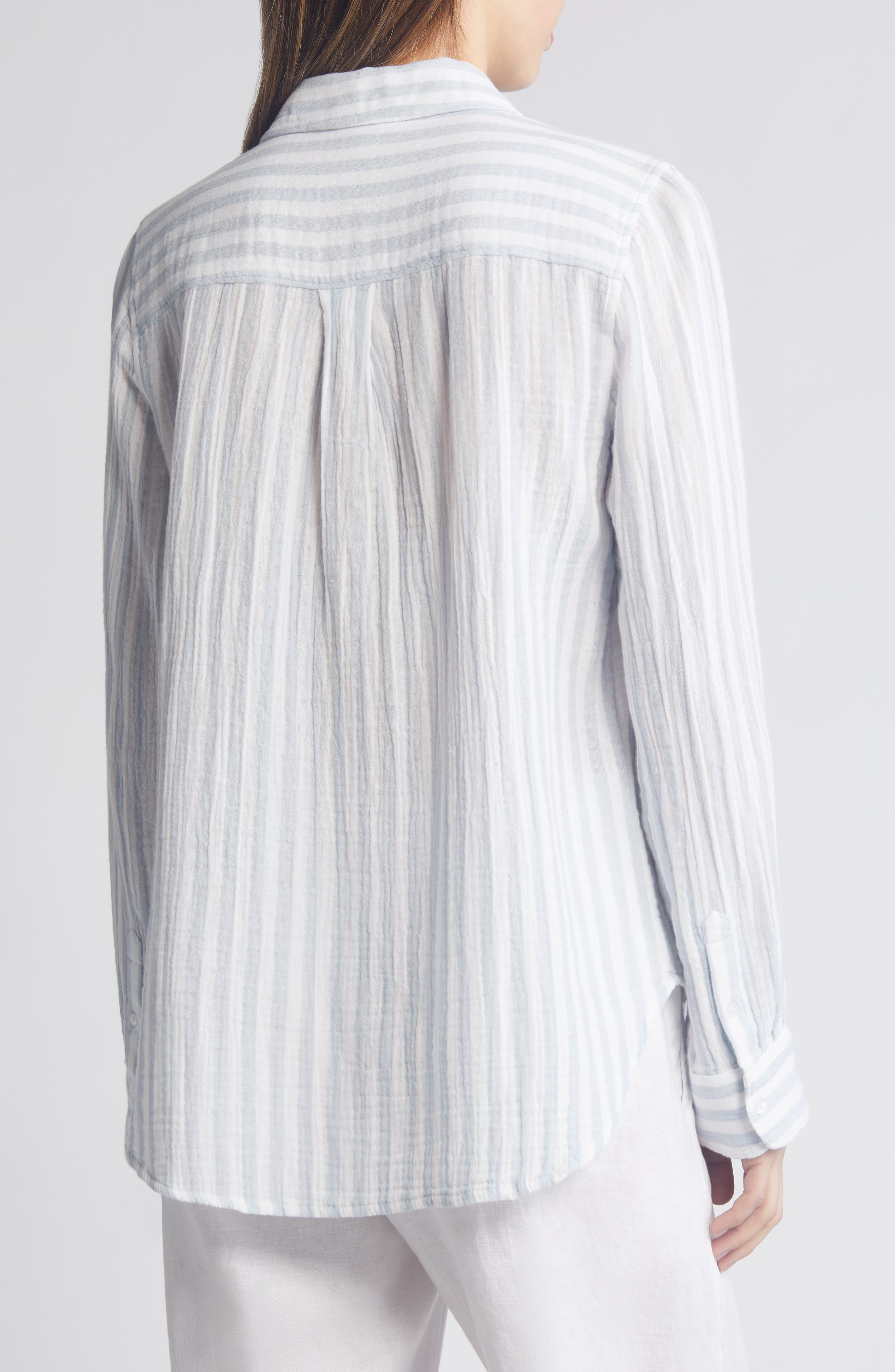 Женские Caslon® Casual Gauze Button-Up Shirt — фото 2