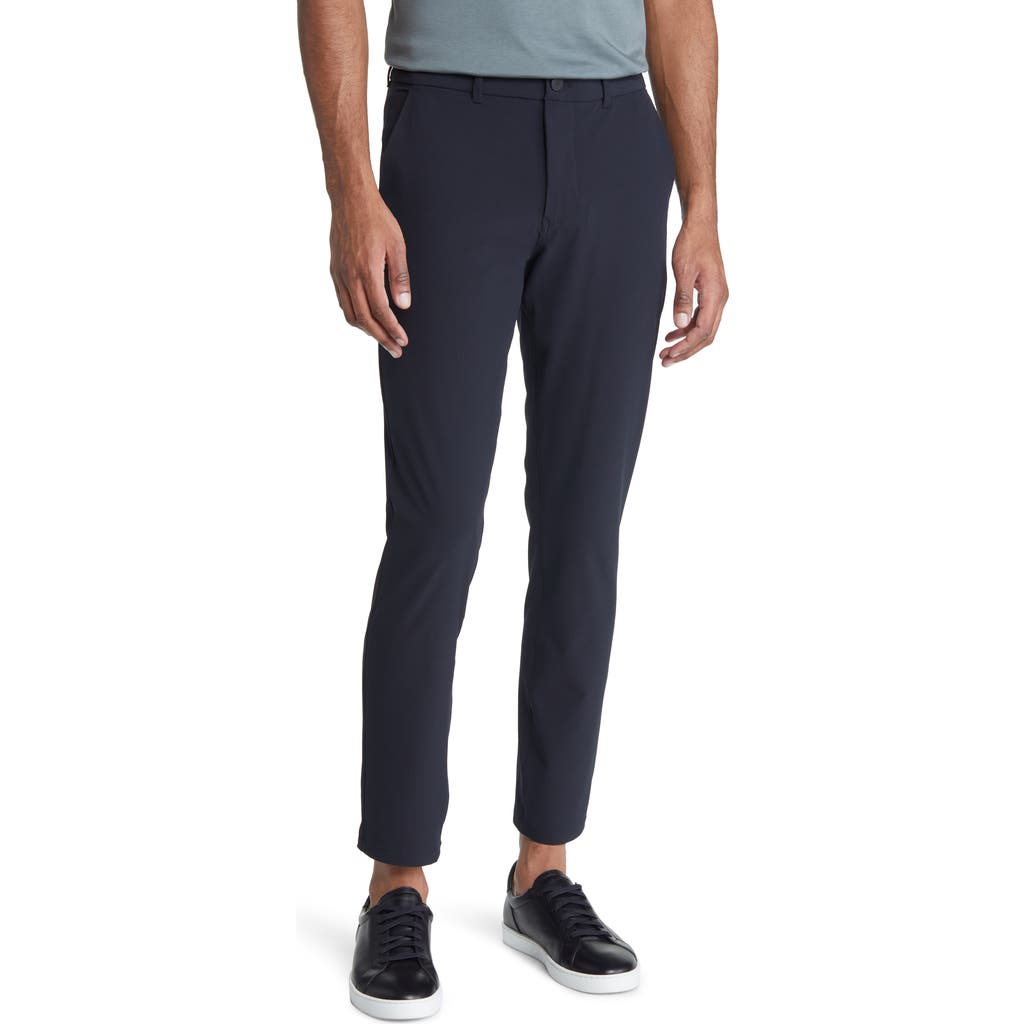 Mizzen + Main Mizzen+main Helmsman Slim Fit Flat Front Golf Pants In Black