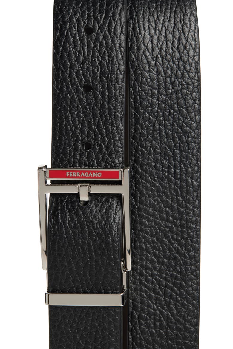 Reversible Leather Belt, Alternate, color, NERO/ T.MORO