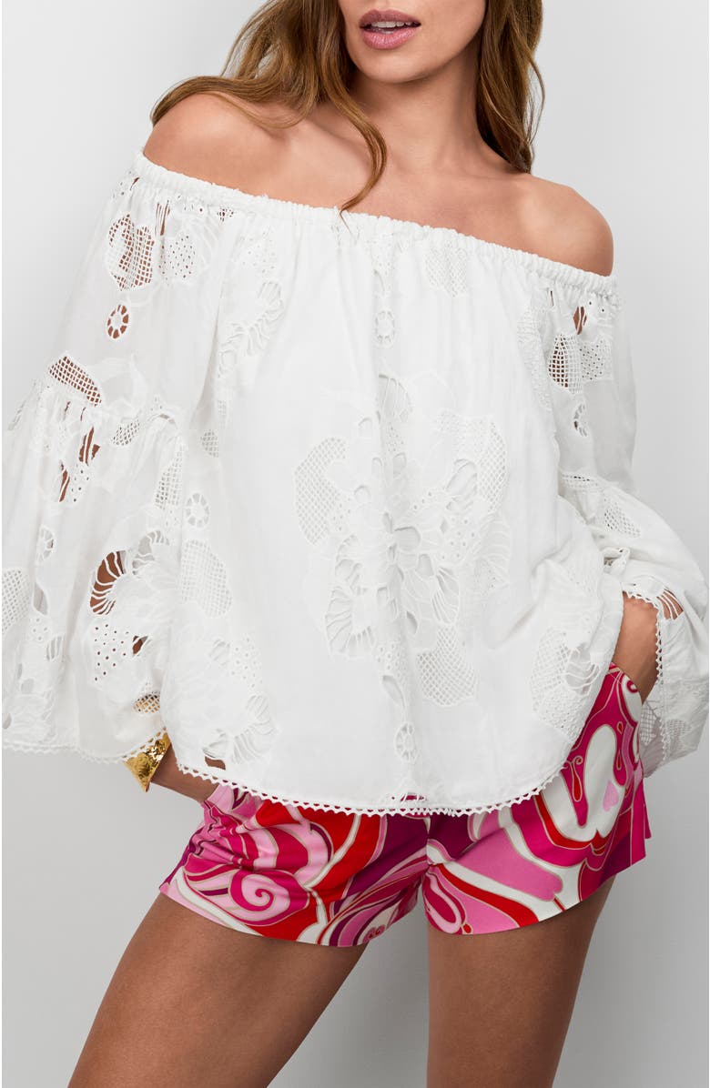 Trina Turk Perry 2 Top, Main, color, Whitewash