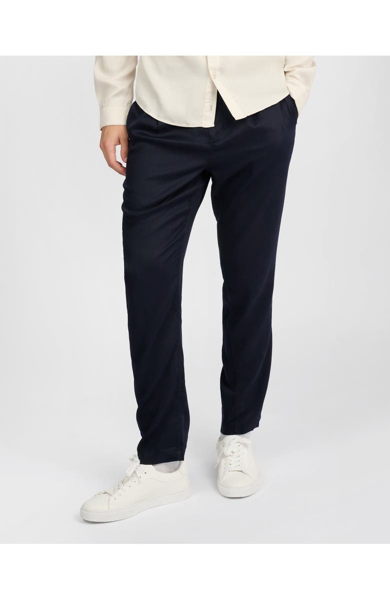 Onia Lyocell Tapered Trouser, Alternate, color, Midnight