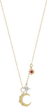 Hueb Penka Diamond & Ruby Multicharm Necklace