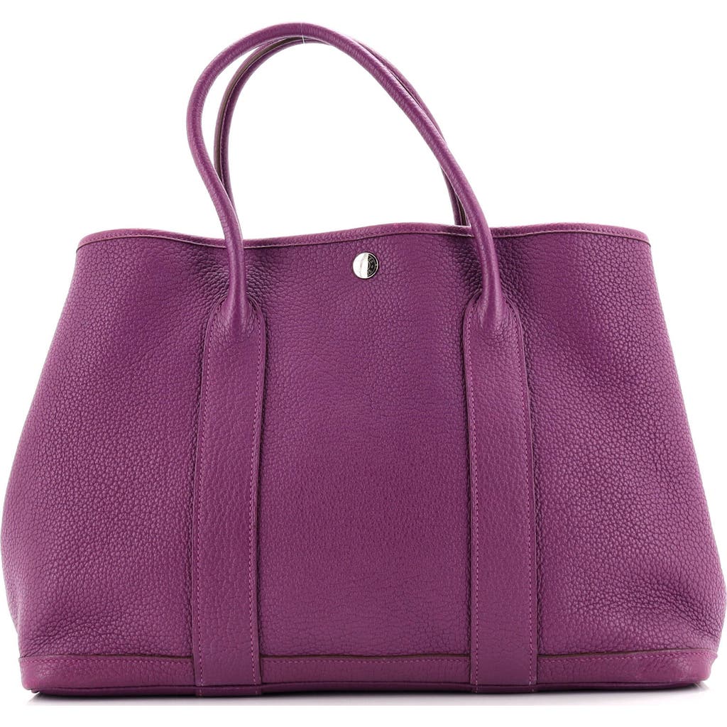 Pre-owned Hermes Hermes Garden Party Tote Leather 36 In Pink
