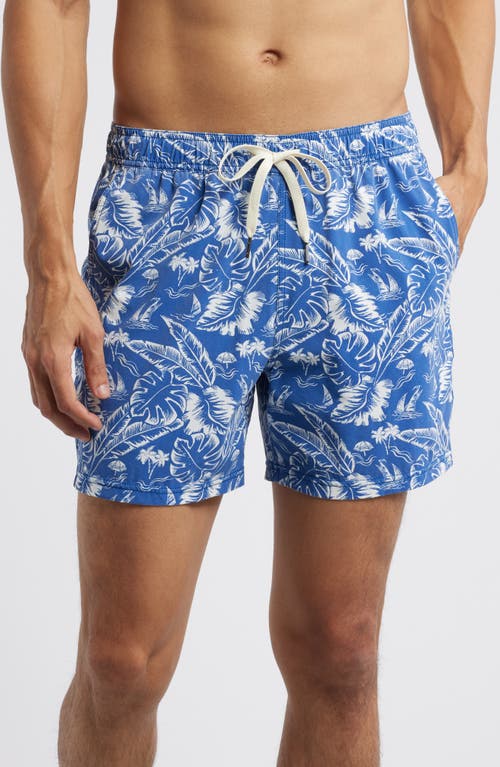 Fair Harbor The Bungalow Water Repellent Swim Trunks In Tropical Seas