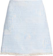 KOBI HALPERIN Fray Hem Tweed Skirt
