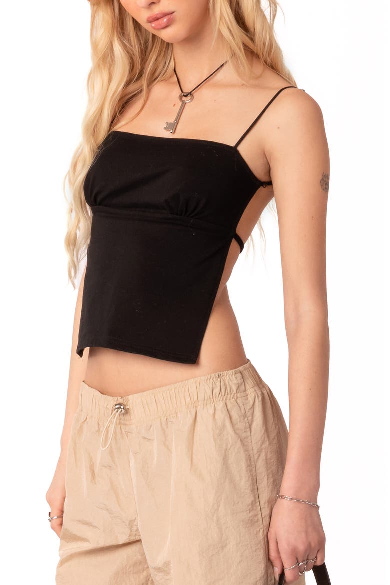 Jinx Open Back Camisole, Alternate, color, BLACK
