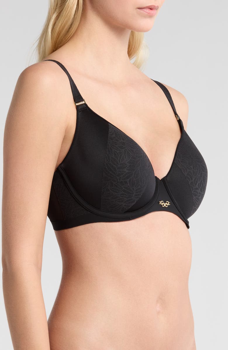 Chantelle Lingerie Pure Lace Lightweight Underwire T-Shirt Bra, Alternate, color, Black